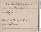 Etiketten zu Gips (NHMW-MIN-Aa281)